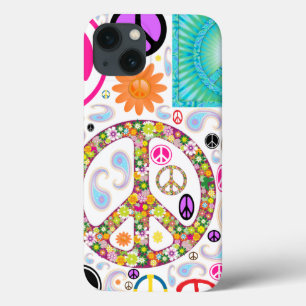 iPhone 13 Case Collage Peace & Paisley