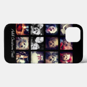 Coques Case-Mate iPhone Collage photo avec Arrière - plan noir (Verso (horizontal))