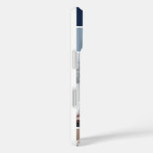 Coques Case-Mate iPhone Collage photo bleu marine et monogramme (Verso / Droite)