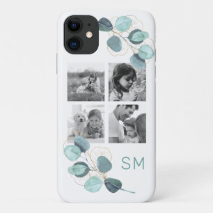 Case-Mate iPhone Case Collage photo famille Eucalyptus noir et blanc