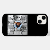 Coques Case-Mate iPhone Collage photo Hexagon noir et blanc (Verso (horizontal))