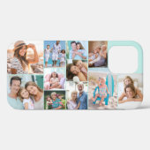 Coques Case-Mate iPhone Collage photo moderne 11 Photo Mint Sideways (Verso (horizontal))