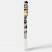 Coques Case-Mate iPhone Collage photo moderne Beige Initial Monogramme (Verso / Droite)