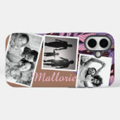 Coques Case-Mate iPhone Collage photo moderne Couleur de l'année 2025 (Verso (horizontal))