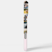 Coques Case-Mate iPhone Collage photo moderne rose Premier monogramme (Verso / Droite)