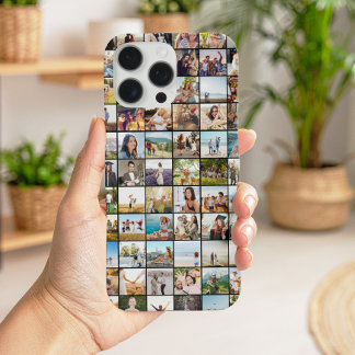 Coques iPhone 16 Pro Max Collage photo moderne simple