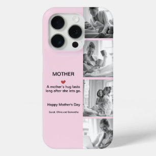 Coque iPhone 15 Pro Collage photo noir et blanc personnalisé