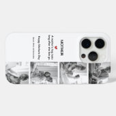 Coques Case-Mate iPhone Collage photo noir et blanc personnalisé | (Verso (horizontal))