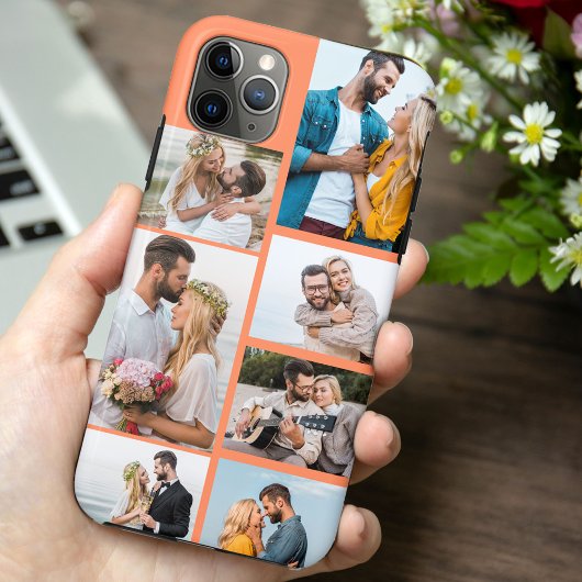 Coques Case-Mate iPhone Collage photo Orange Tendance 7