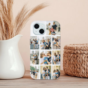 Coque Pour iPhone 15 Collage photo personnalisé 10
