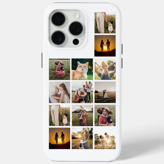 Coques Case-Mate iPhone Collage photo personnalisé 14 (Verso)