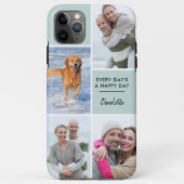 Coques Case-Mate iPhone Collage photo personnalisé 4 avec devis positif (Dos)