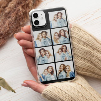 Case-Mate iPhone Case Collage Photo Personnalisé 7 Photos Carrés Noir