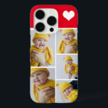 Coques iPhone 16 Pro Collage Photo Personnalisé Avec Coeur<br><div class="desc">Faites un appareil photo photo personnalisé avec détail de coeur d'amour de Ricaso - ajoutez vos propres photos - photo collage cadeaux de conservation disponibles pour de nombreux styles - choisissez votre option dans le menu déroulant</div>