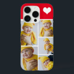 Coques iPhone 16 Pro Collage Photo Personnalisé Avec Coeur<br><div class="desc">Faites un appareil photo photo personnalisé avec détail de coeur d'amour de Ricaso - ajoutez vos propres photos - photo collage cadeaux de conservation disponibles pour de nombreux styles - choisissez votre option dans le menu déroulant</div>
