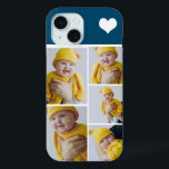 Coque Pour iPhone 15 Collage Photo Personnalisé Avec Coeur<br><div class="desc">Faites un appareil photo photo personnalisé avec détail de coeur d'amour de Ricaso - ajoutez vos propres photos - photo collage cadeaux de conservation disponibles pour de nombreux styles - choisissez votre option dans le menu déroulant</div>