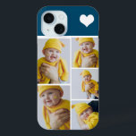 Coque Pour iPhone 15 Collage Photo Personnalisé Avec Coeur<br><div class="desc">Faites un appareil photo photo personnalisé avec détail de coeur d'amour de Ricaso - ajoutez vos propres photos - photo collage cadeaux de conservation disponibles pour de nombreux styles - choisissez votre option dans le menu déroulant</div>