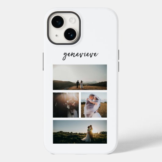 Coques Case-Mate iPhone Collage photo simple moderne (Verso)