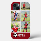 Coques Case-Mate iPhone Collage photos Children's Soccer Team  (Verso)