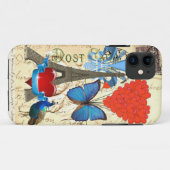 Coques Case-Mate iPhone Collage romantique de Paris (Dos (Horizontal))