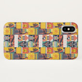 Coques Case-Mate iPhone Collage symbolique africain d'art (Dos (Horizontal))
