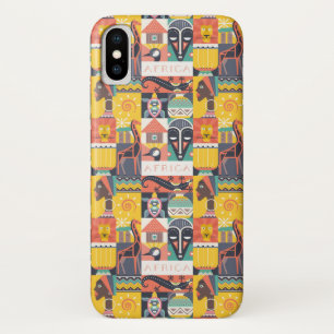 Coque Case-Mate Pour iPhone Collage symbolique africain d'art