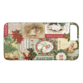 COQUES Case-Mate iPhone COLLAGE VINTAGE DE NOËL (Dos (Horizontal))