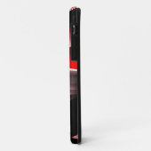 Coques Case-Mate iPhone Collection Abstraite Black & Red Design Premium - (Dos/Gauche)