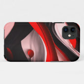 Coques Case-Mate iPhone Collection Abstraite Black & Red Design Premium - (Dos (Horizontal))