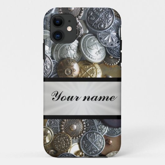Coques Case-Mate iPhone Collection Bouton métallique (Dos)