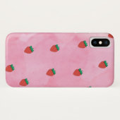 Coques Case-Mate iPhone Collection d'amoureux de fraises mobiles (Dos (Horizontal))