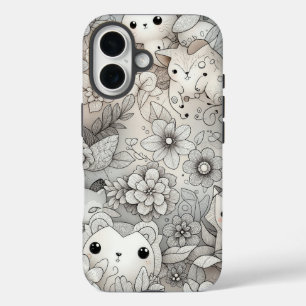 Coques iPhone 16 Collection d'animaux Abstraits amusants