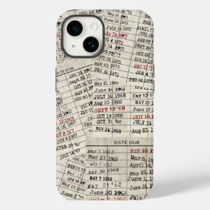 Coque Pour iPhone 14 Collection de cartes de bibliothèque ancienne