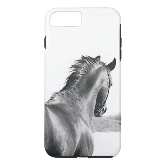 Coques Case-Mate iPhone collection de chevaux. B&W (Dos)