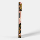 Coques Case-Mate iPhone Collection de Feuilles Boho Populaire en or rose (Verso / Droite)