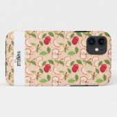 Coques Case-Mate iPhone Collection de Motifs de paniers de fruits - Pommes (Dos (Horizontal))