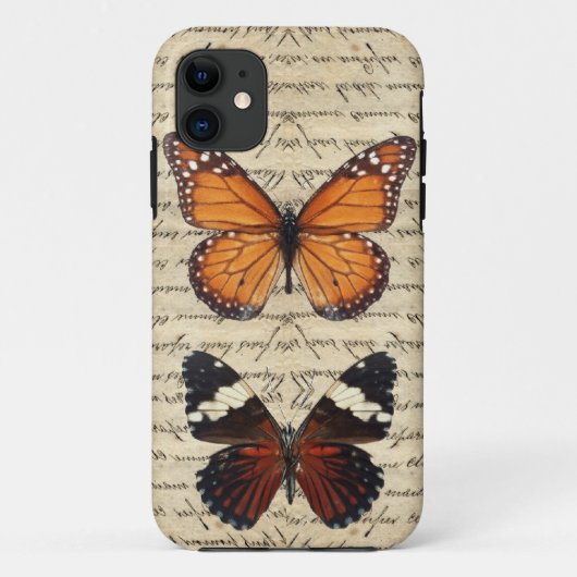 Coques Case-Mate iPhone Collection de papillons vintages (Dos)