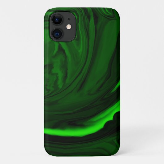 Coques Case-Mate iPhone collection de pierres de malachite vert texture (Dos)