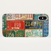 Coques Case-Mate iPhone collection de plaques d'immatriculation rouillées  (Dos (Horizontal))