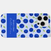 Coques Case-Mate iPhone Collection de prunes botaniques bleues (Verso (horizontal))