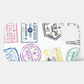 Coques Case-Mate iPhone Collection de timbres de passeport isolés sur blan (Verso (horizontal))