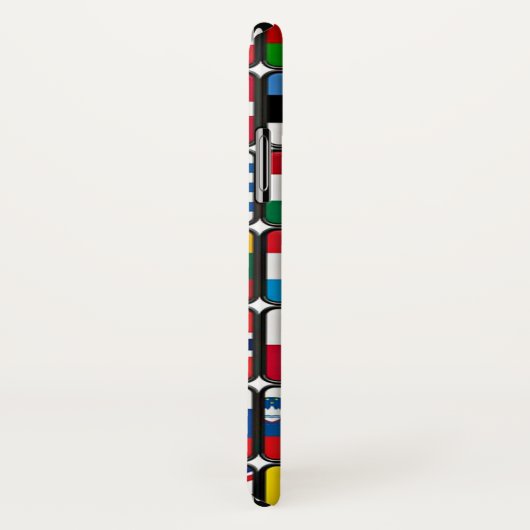 Coques Case-Mate iPhone Collection internationale de drapeaux, drapeaux du (Dos/Droite)