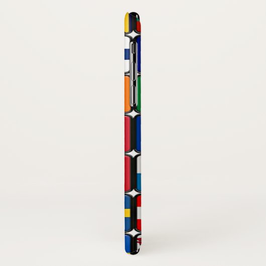 Coques Case-Mate iPhone Collection internationale de drapeaux, drapeaux du (Dos/Gauche)