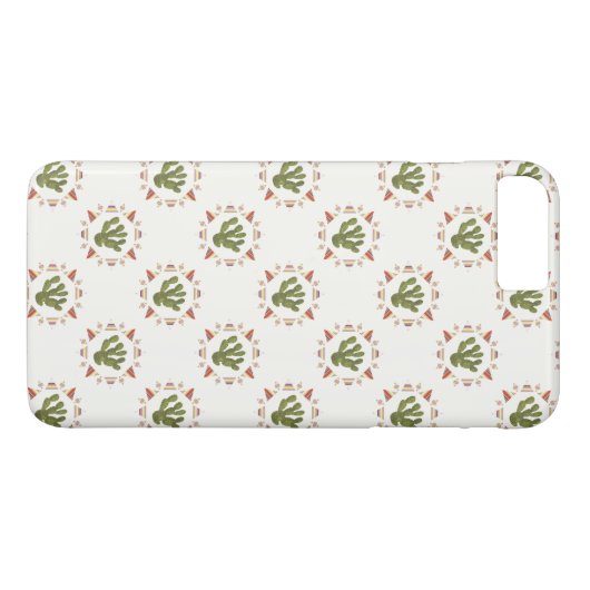Coques Case-Mate iPhone Collection Llamarama | Cercle de cactus (Dos (Horizontal))
