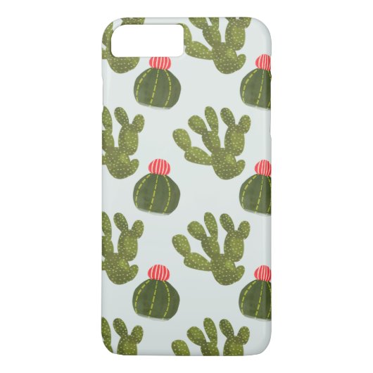 Coques Case-Mate iPhone Collection Llamarama | Motif Cactus mignon (Dos)