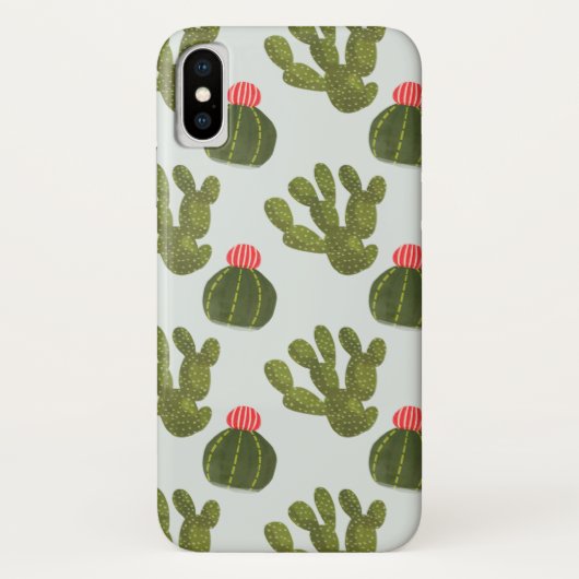 Coques Case-Mate iPhone Collection Llamarama | Motif Cactus mignon (Dos)