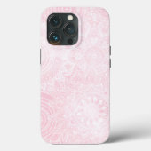 Coques Case-Mate iPhone Collection Mandala blanche rose (Verso)