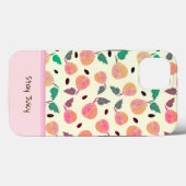 Coques Case-Mate iPhone Collection Poires Dorées Rose (Verso (horizontal))