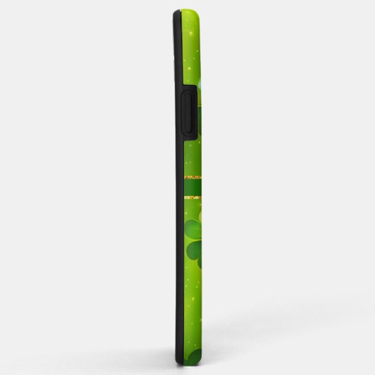 Coques Case-Mate iPhone Collection verdoyante St Patrick's Day Clover (Dos/Droite)