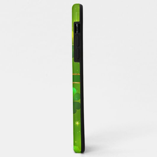Coques Case-Mate iPhone Collection verdoyante St Patrick's Day Clover (Dos/Gauche)